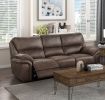 Plush Modern Living Room Sofa Set 2pc Power Reclining Sofa and Loveseat Brown Microfiber Upholstery USB port Solid Wood Frame Furniture