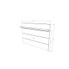 Manhattan Comfort Cabrini Floating Wall TV Panel 1.8 in Black Matte