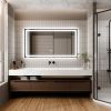LED Bathroom Mirror, 30x55 inch Bathroom Vanity Mirrors with Lights, Mirrors for Wall with Smart Touch Button, Anti-Fog, Memory Function